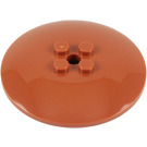 LEGO Orange sombre Dish 6 x 6 (Goujons solides) (35327 / 44375)
