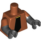 LEGO Dark Orange Flashback Garmadon Minifig Torso (973 / 16360)