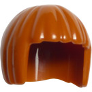 LEGO Donkeroranje Haar met Kort Bob Cut  (27058 / 62711)