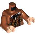 LEGO Dunkelorange Horace Slughorn Minifig Torso (973 / 76382)