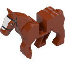 LEGO Dark Orange horse with moveable legs (10509)