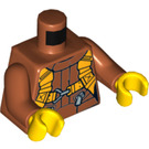 LEGO Dunkelorange Jungle Exploration Woman Pilot Minifig Torso (973 / 76382)