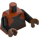 LEGO Dark Orange Lando Calrissian with Skiff Guard Disguise with Dark Brown Legs Minifig Torso (973)