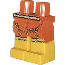 LEGO Donkeroranje Minifig Poten Assembly Iconic Cave Woman (3815)