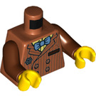 LEGO Orange sombre Mr. Clarke Minifig Torse (973 / 76382)