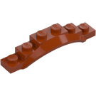 LEGO Dark Orange Mudguard Plate 1 x 6 with Edge (4925 / 62361)