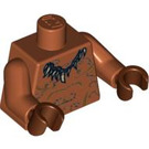 LEGO Mørk orange Native Torso med Tand Halskæde (973 / 76382)