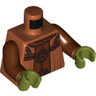 LEGO Mörk Orange Nute Gunray i Orange Robes Kropp (973 / 76382)