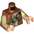 LEGO Owen Grady with Lime Flasks on Torso and Blue Legs Minifig Torso (76382)