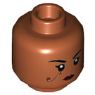 LEGO Dark Orange Pharah Minifigure Head (Recessed Solid Stud) (3626 / 46901)