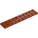 LEGO Donkeroranje Plaat 2 x 10 (3832)