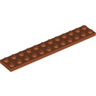 LEGO Dark Orange Plate 2 x 12 (2445)