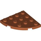 LEGO Dark Orange Plate 4 x 4 Round Corner (30565)