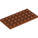 LEGO Donkeroranje Plaat 4 x 8 (3035)