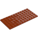 LEGO Ciemna pomarańcza Talerz 6 x 12 (3028)