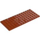 LEGO Tmavě oranžová Deska 6 x 14 (3456)