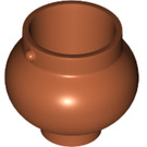 LEGO Dark Orange Rounded Pot / Cauldron (79807 / 98374)