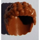 LEGO Donkeroranje Kort Coiled Haar (3413 / 36060)