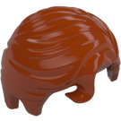 LEGO Mörk Orange Kort hår med Främre Curl (76782 / 98726)