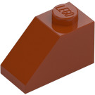 LEGO Mörk Orange Backe 1 x 2 (45°) (3040 / 6270)