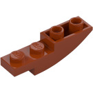 LEGO Dunkles Orange Schrägstein 1 x 4 Gebogen Invers (13547)