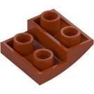 LEGO Mörk Orange Backe 2 x 2 x 0.7 Böjd Omvänd (32803)