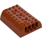 LEGO Arancione scuro Pendenza 6 x 8 x 2 Curvo Doppio (45411 / 56204)