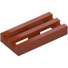 LEGO Dark Orange Tile 1 x 2 Grille (with Bottom Groove) (2412 / 30244)