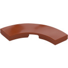 LEGO Dark Orange Tile 3 x 3 Curved Corner (79393)