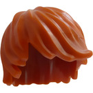LEGO Orange sombre Tousled Cheveux balayé à gauche (18226 / 87991)