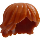 LEGO Orange sombre Tousled Layered Cheveux (92746)