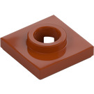 LEGO Mörk Orange Skivspelare 2 x 2 Bas (27448)