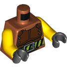 LEGO Dark Orange Wallop Minifig Torso (973 / 76382)