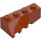 LEGO Mørk orange Kile 2 x 4 Sloped Højre (43720)