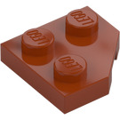 LEGO Mörk Orange Kil Platta 2 x 2 Cut Hörn (26601)