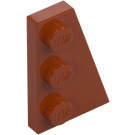 LEGO Donkeroranje Wig Plaat 2 x 3 Vleugel Rechts  (43722)