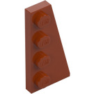 LEGO Mörk Orange Kil Platta 2 x 4 Vinge Höger (41769)