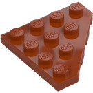 LEGO Orange Sombre Pièce de monnaie assiette 4 x 4 Pièce de monnaie (30503)