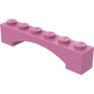 LEGO Donkerroze Boog 1 x 6 Verhoogde boog (92950)