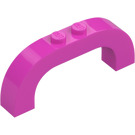 LEGO Dark Pink Arch 1 x 6 x 2 with Curved Top (6183 / 24434)