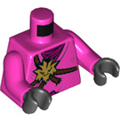 LEGO Mørk rosa Avatar Rosa Zane Minifigur Overkropp (973 / 76382)