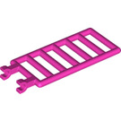LEGO Dark Pink Bar 7 x 3 with Double Clips (6020)