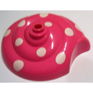 LEGO Dark Pink Belville Snail Shell With White Dots
