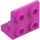 LEGO Rose Foncé Support 1 x 2 - 2 x 2 En haut (99207)