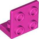 LEGO Rose foncé Support 1 x 2 - 2 x 2 En haut (99207)