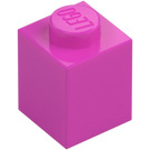 LEGO Dark Pink Brick 1 x 1 (3005 / 30071)