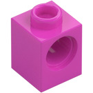 LEGO Dark Pink Brick 1 x 1 with Hole (6541)