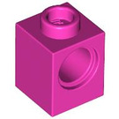 LEGO Dark Pink Brick 1 x 1 with Hole (6541)