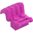 LEGO Dark Pink Brick 1 x 2 with Claws and Handle (80488)