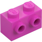 LEGO Mørk lyserød Klods 1 x 2 med knops på En Side (11211)